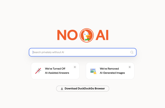 DuckDuckGo simplifies access to its ad‑free, non‑AI search engine amid rising traffic
