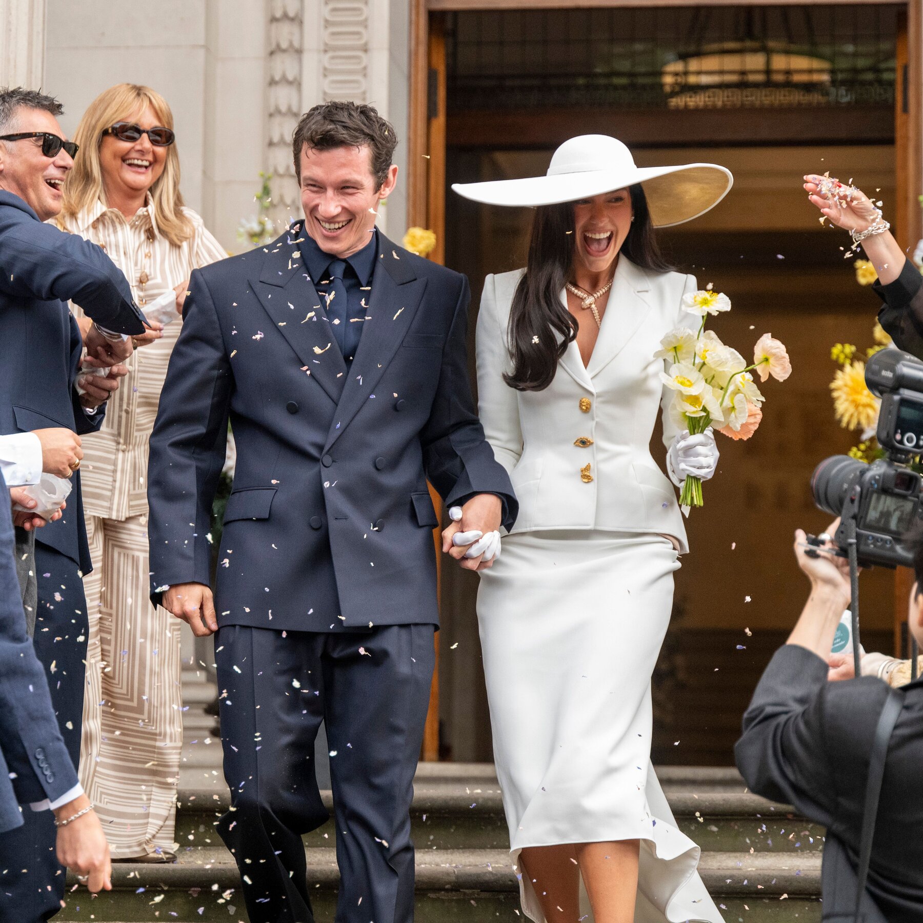 Pop star Dua Lipa and actor Callum Turner wed at London’s Old Marylebone Town Hall