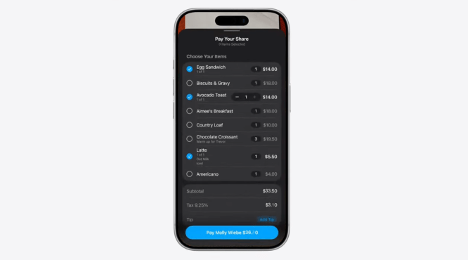 Apple adds Siri in Camera to ease bill splitting