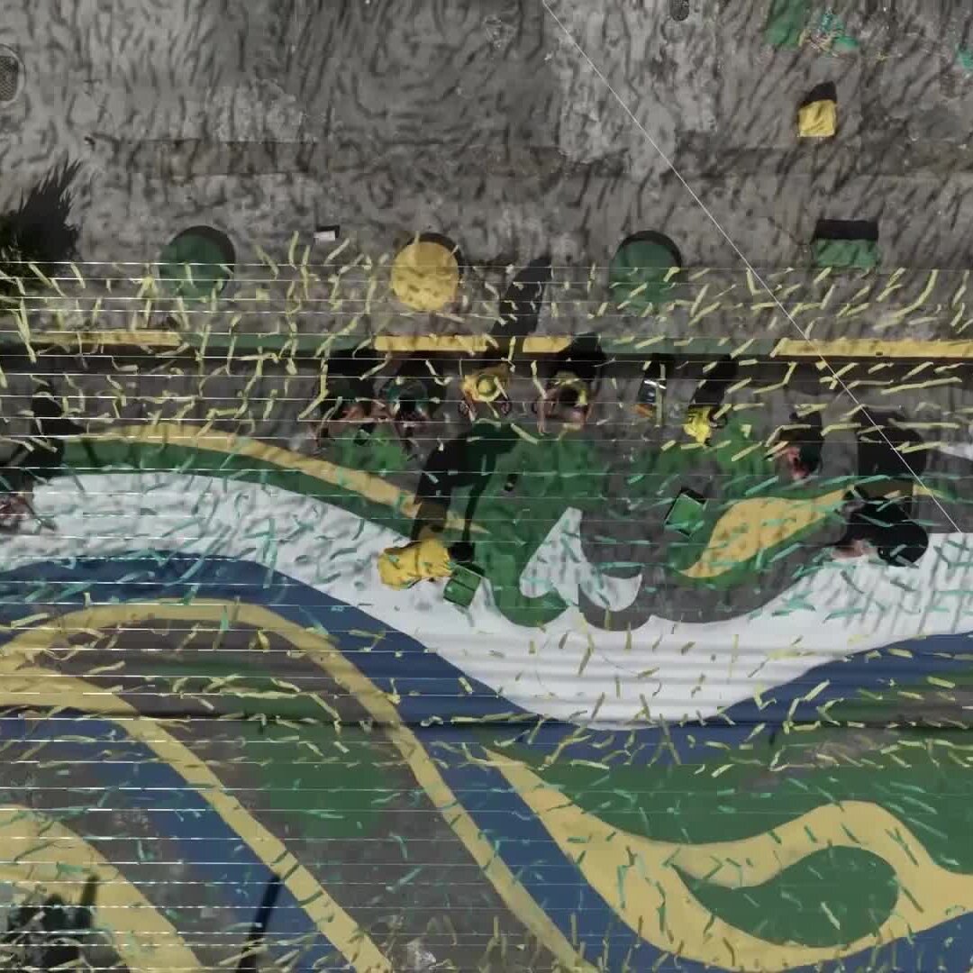 Brazilian fans repaint streets to revive World Cup celebration ritual