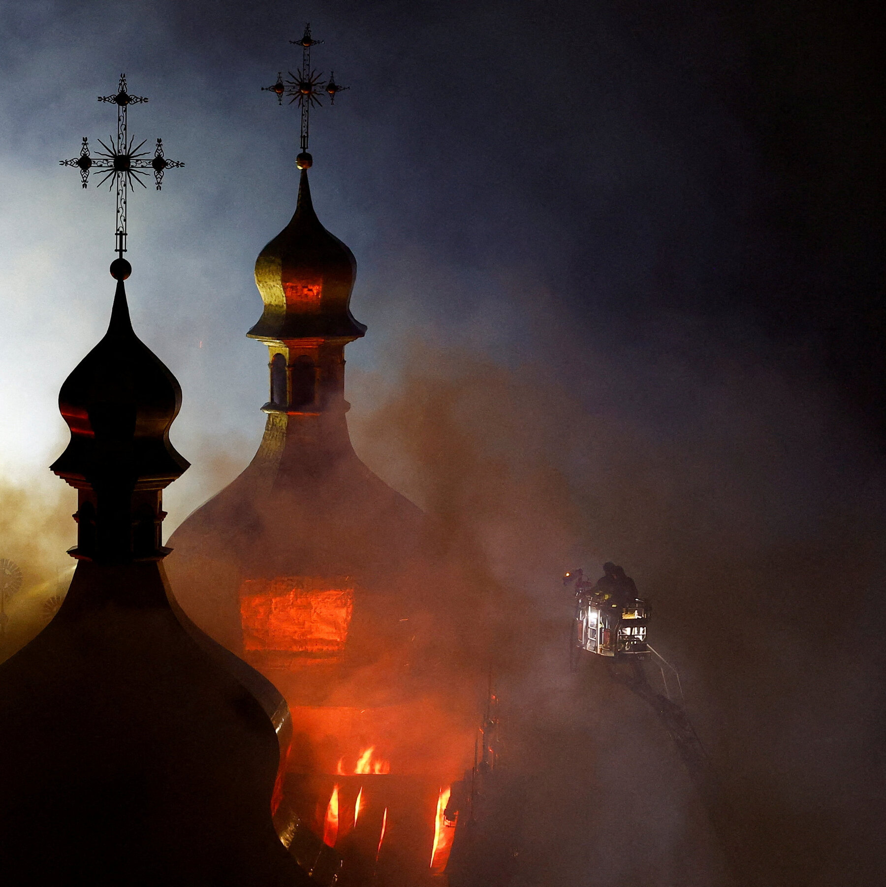 Russian attack ignites centuries-old Ukrainian cathedral, Zelensky calls it major crime against Christian culture
