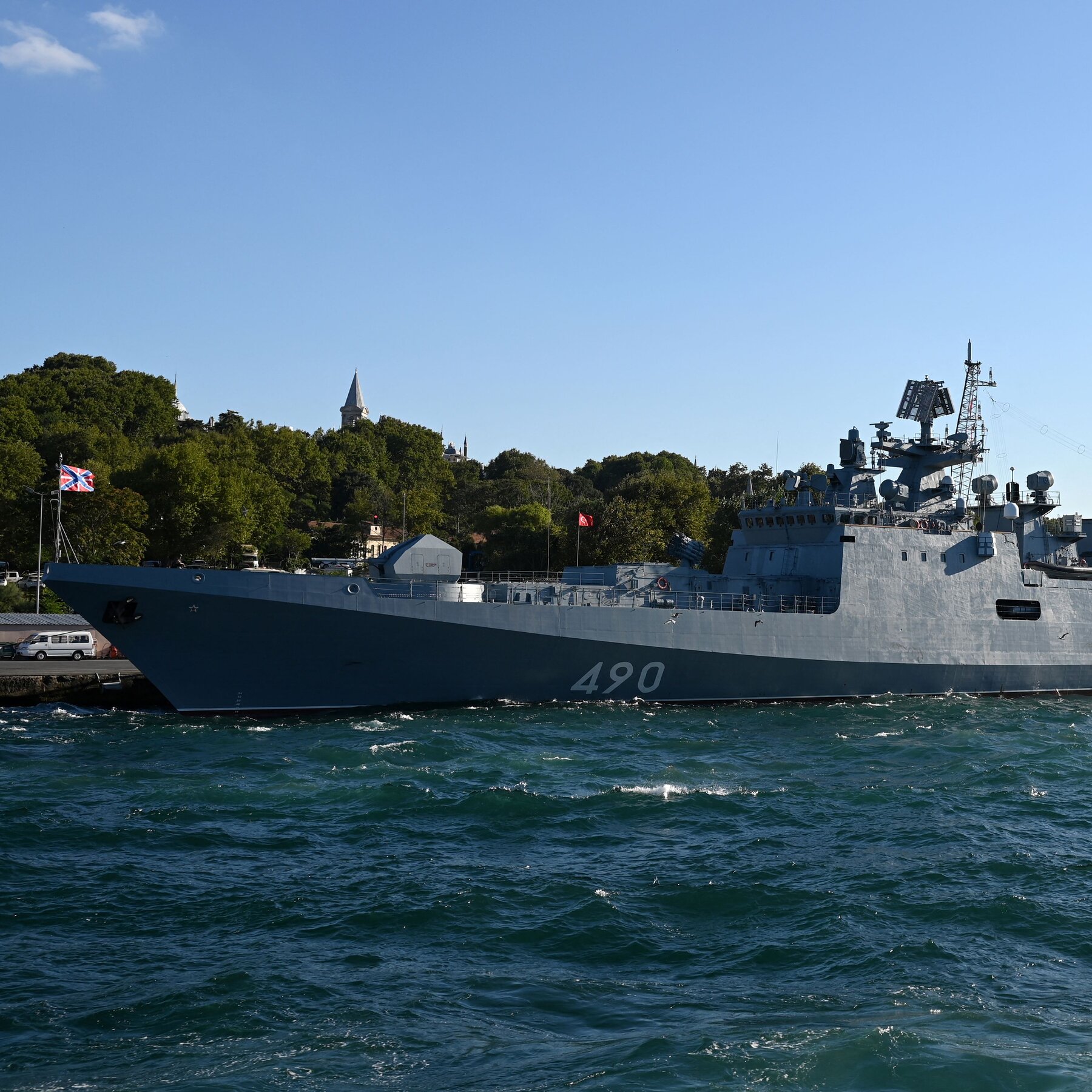 Russian warship alleged to have fired warning shots at U.K. yacht in English Channel