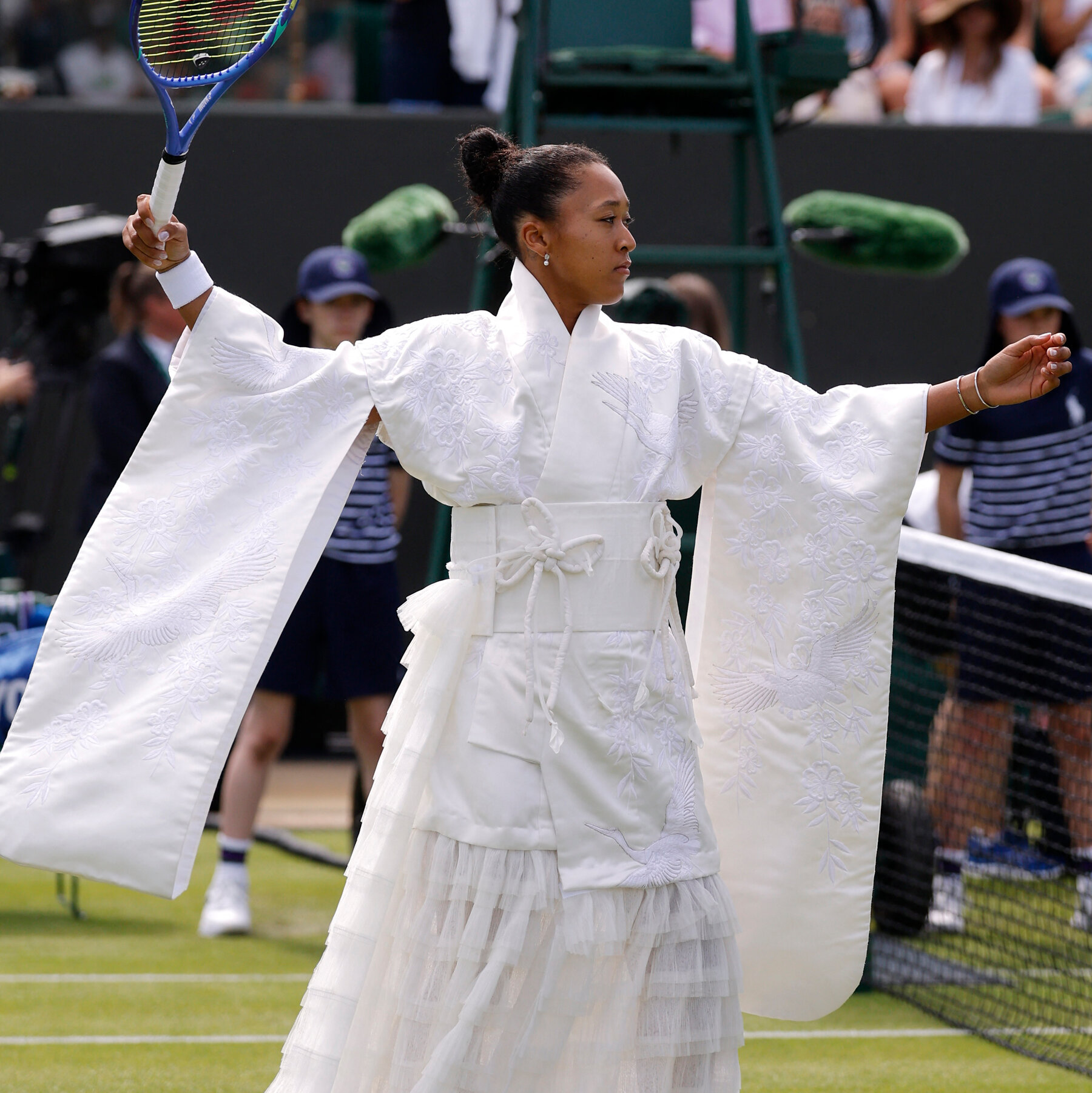 Naomi Osaka Turns Wimbledon Court into a Fashion Showcase