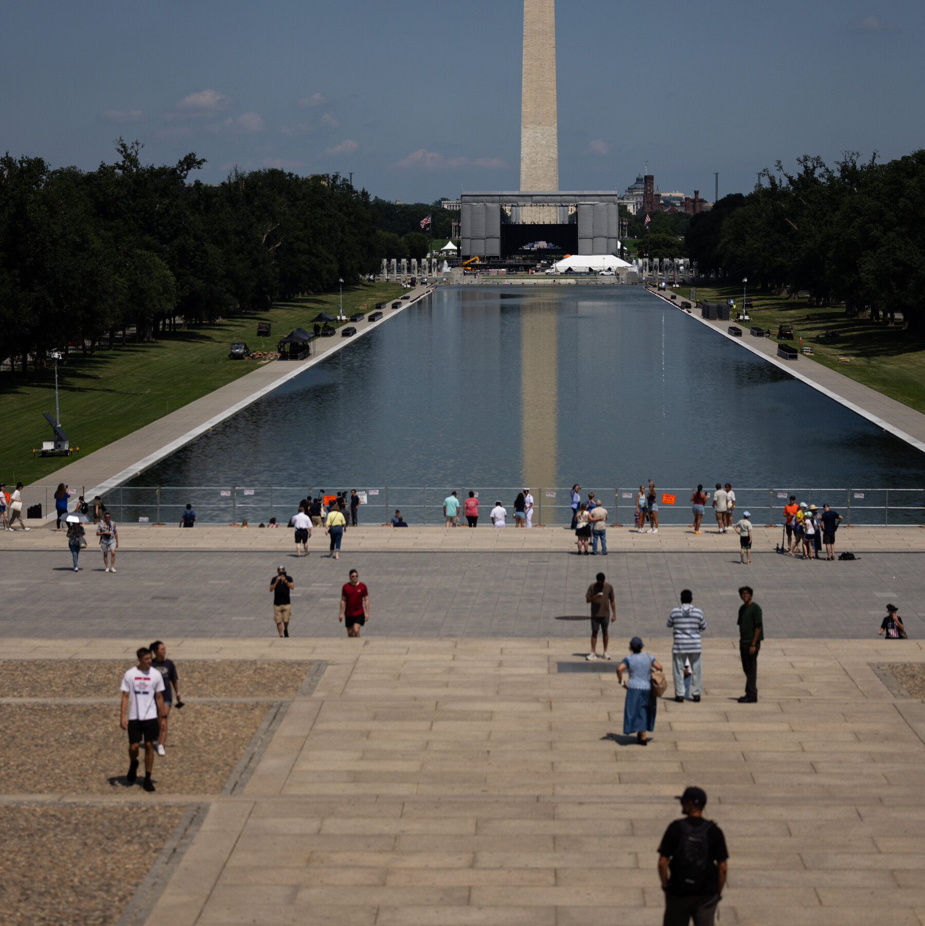 Trump’s Construction and Security Measures Enclose Washington, Claiming to ‘Beautify’ the Capital