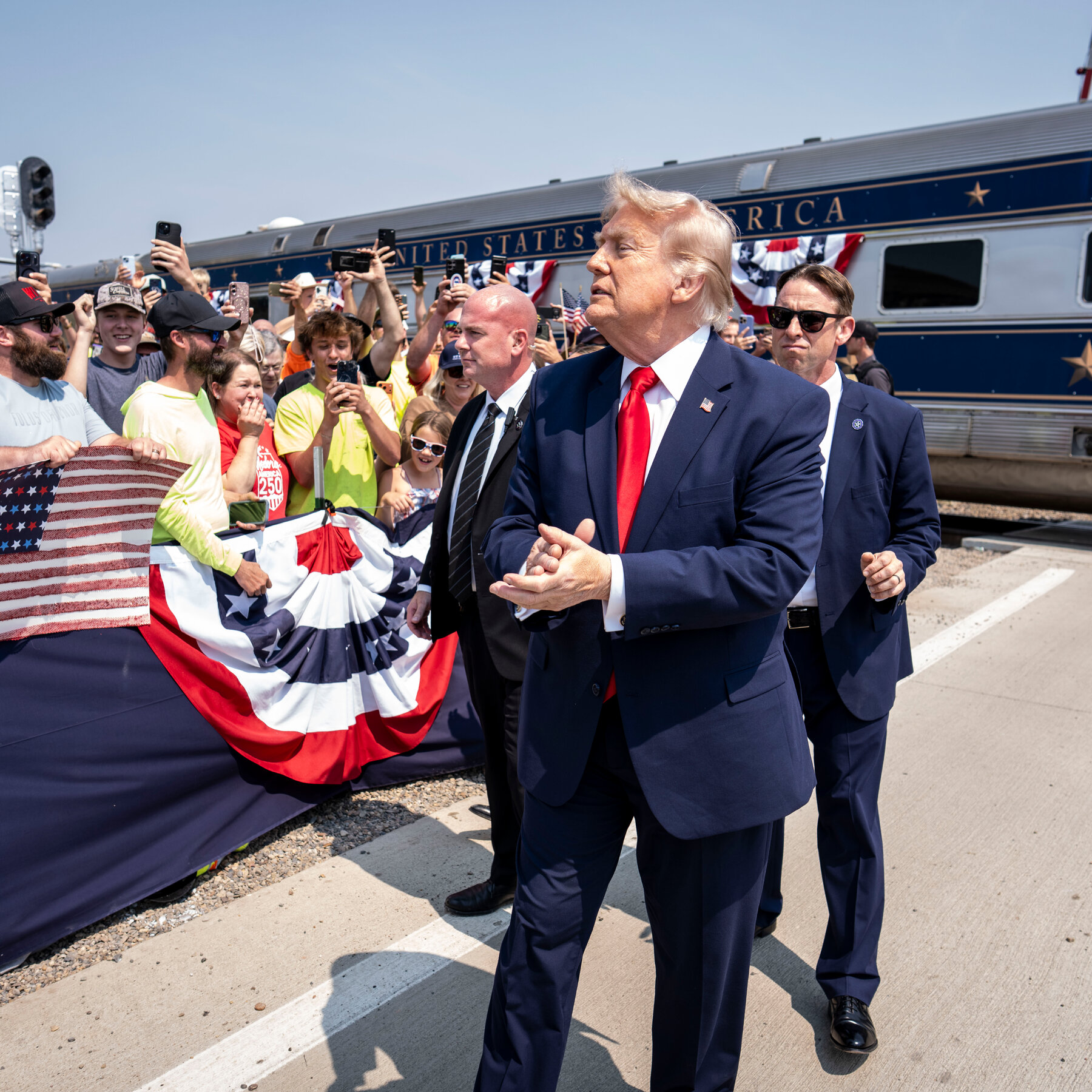 Trump Centers Himself in America’s 250th Celebration, Critics Say He Blurs Loyalty Lines