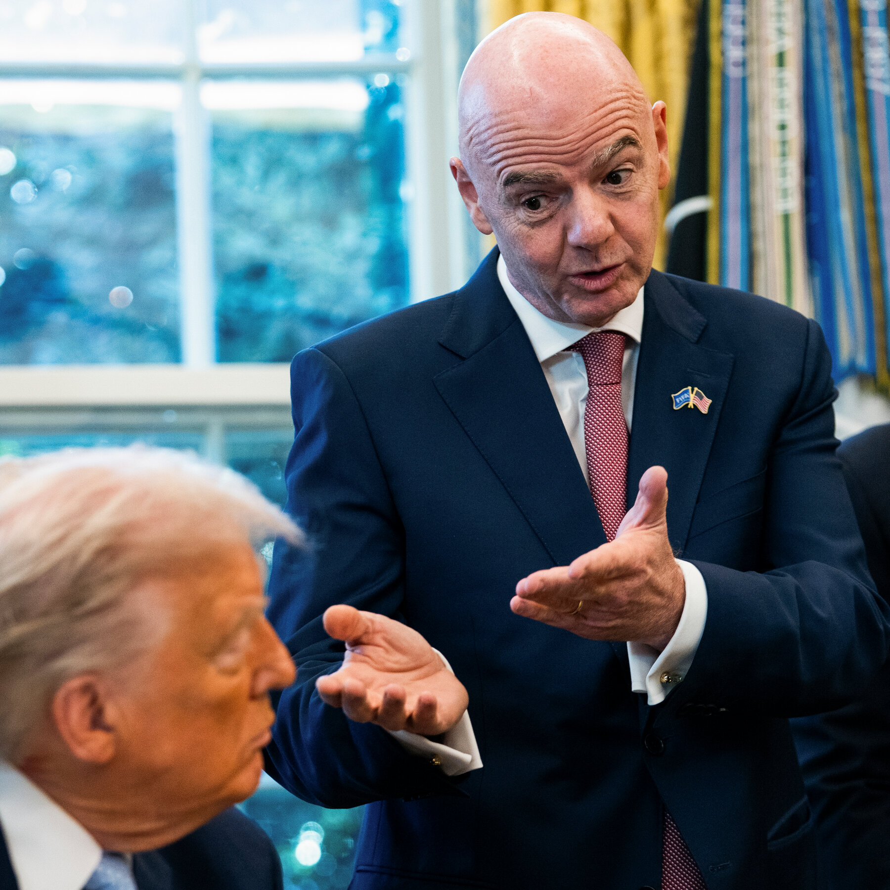 FIFA chief Infantino says Trump call and Balogun suspension reversal are routine