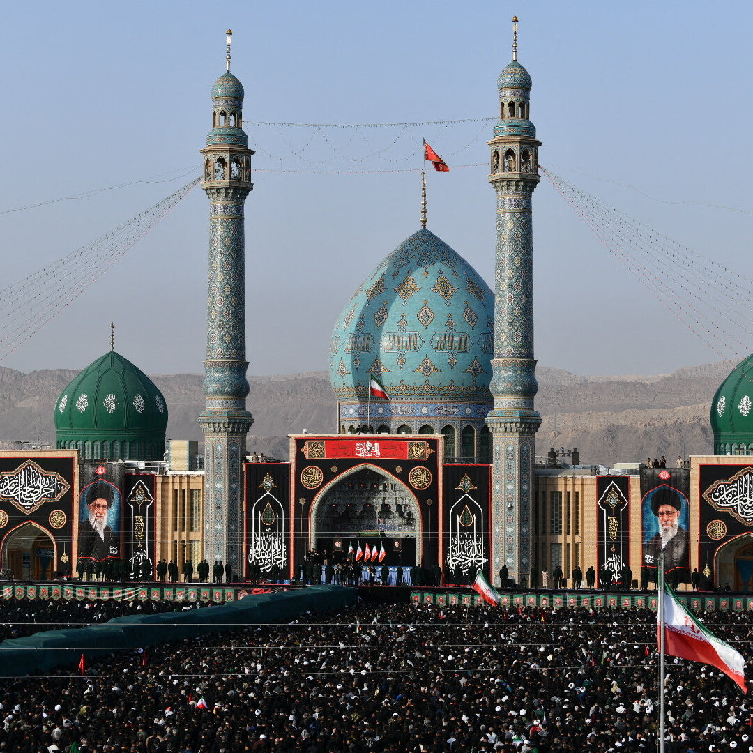 Iran Mourns Slain Supreme Leader in Qom Ceremony