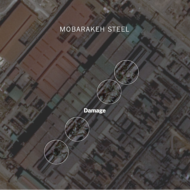 Israel attacks Iranian steel plant, citing revenue and weapons concerns