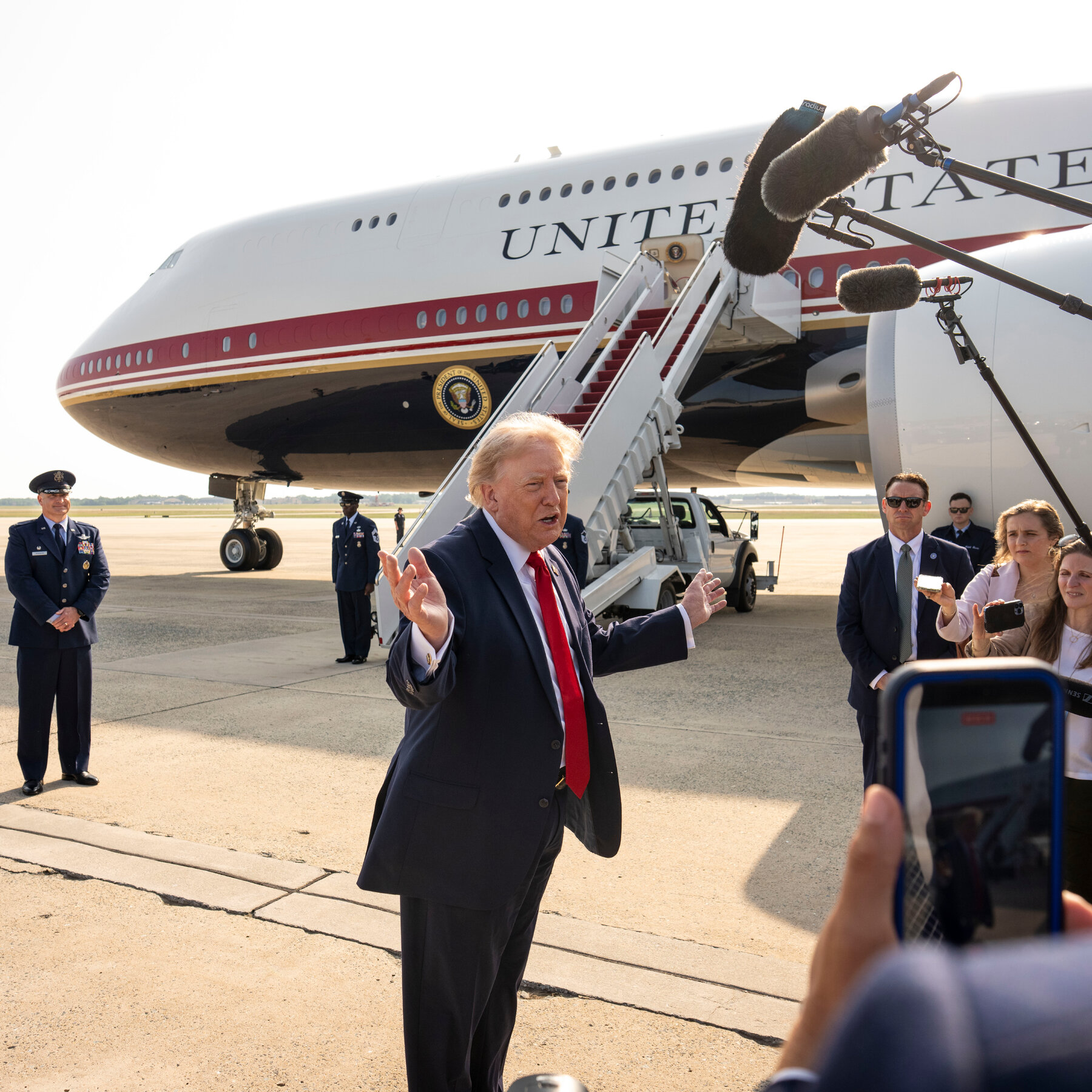 FBI Requests Interviews and Phone Records from Officials Who Flew on Trump’s Air Force One Jet