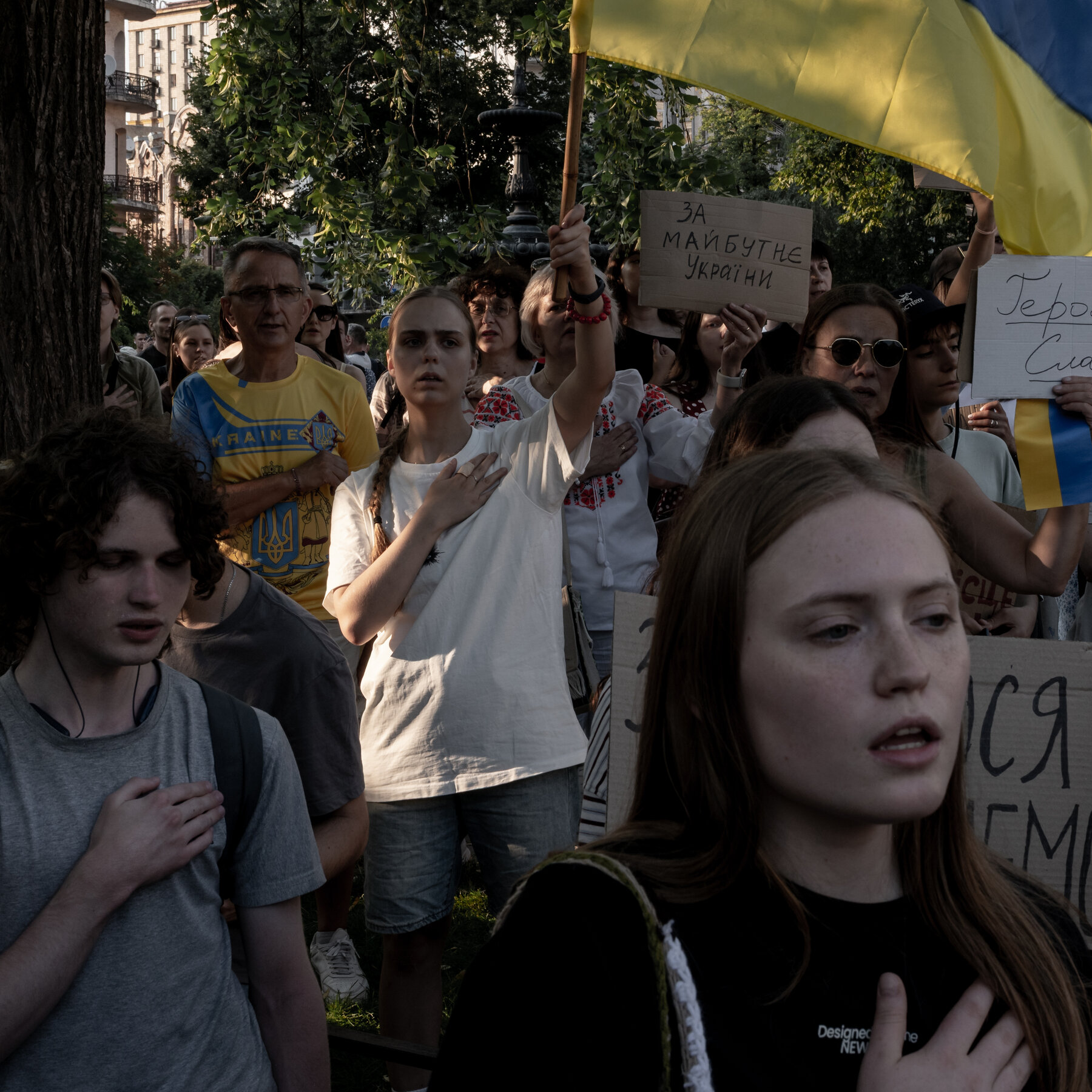 Protesters Target Ukraine's Gen. Oleksandr Syrskyi