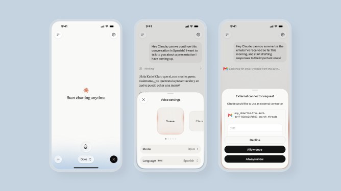 Anthropic upgrades Claude voice mode with more capable AI versions