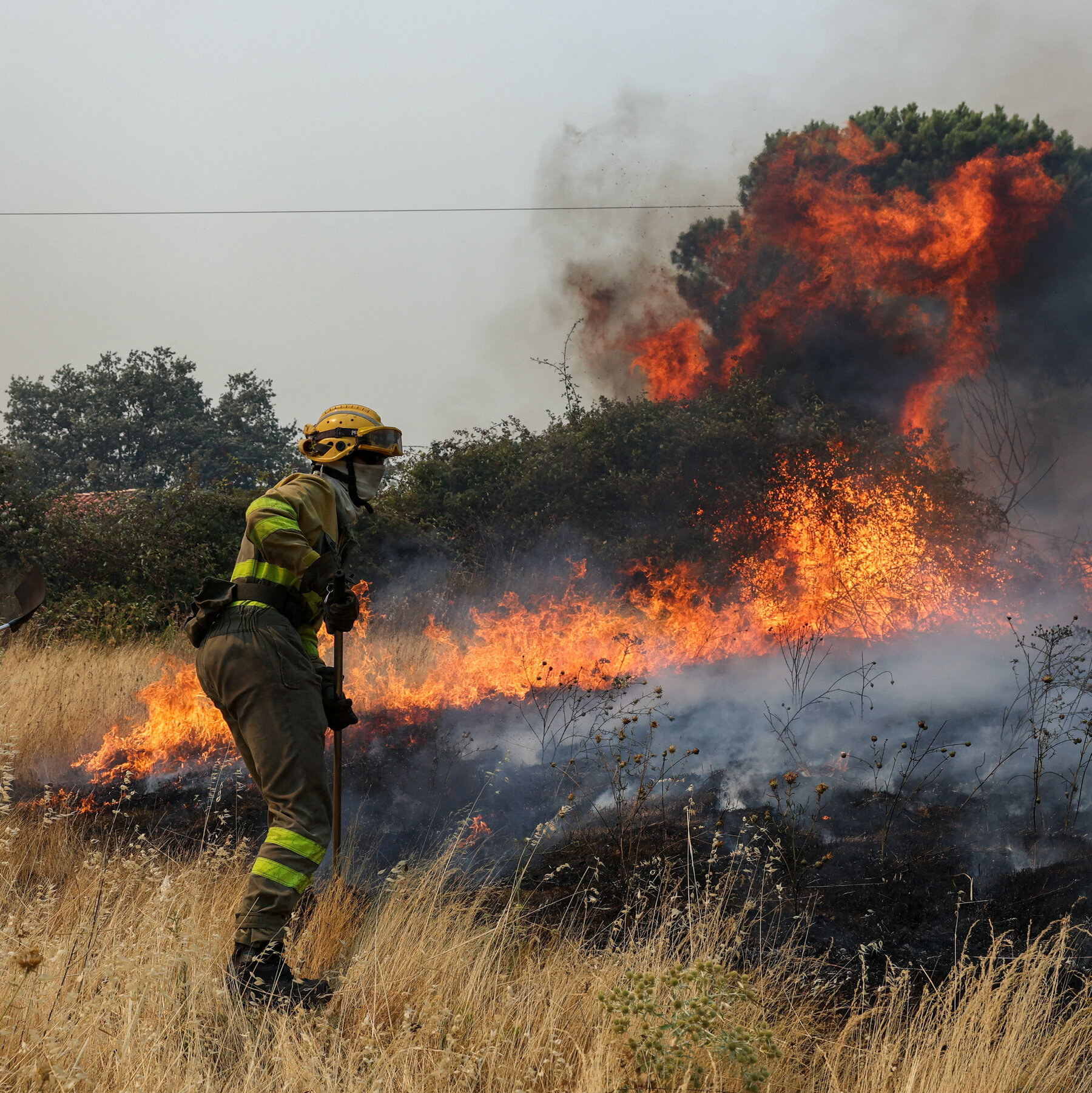 Fires Sweep Spain and France, 200,000 Evacuated as Blazes Near Cities