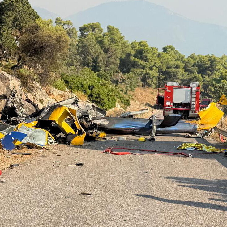 Two Killed After Firefighting Helicopters Collide in Greece Amid Severe Wildfires