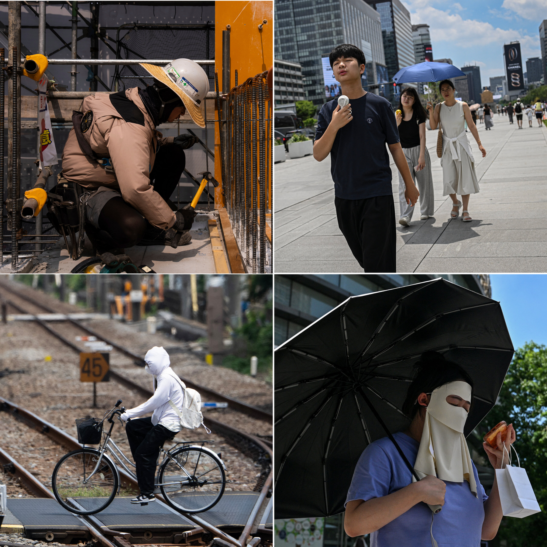 East Asia Deploys Innovative Cooling Gadgets, Including A.C. Vests and UV Parasols, for Heat Adaptation
