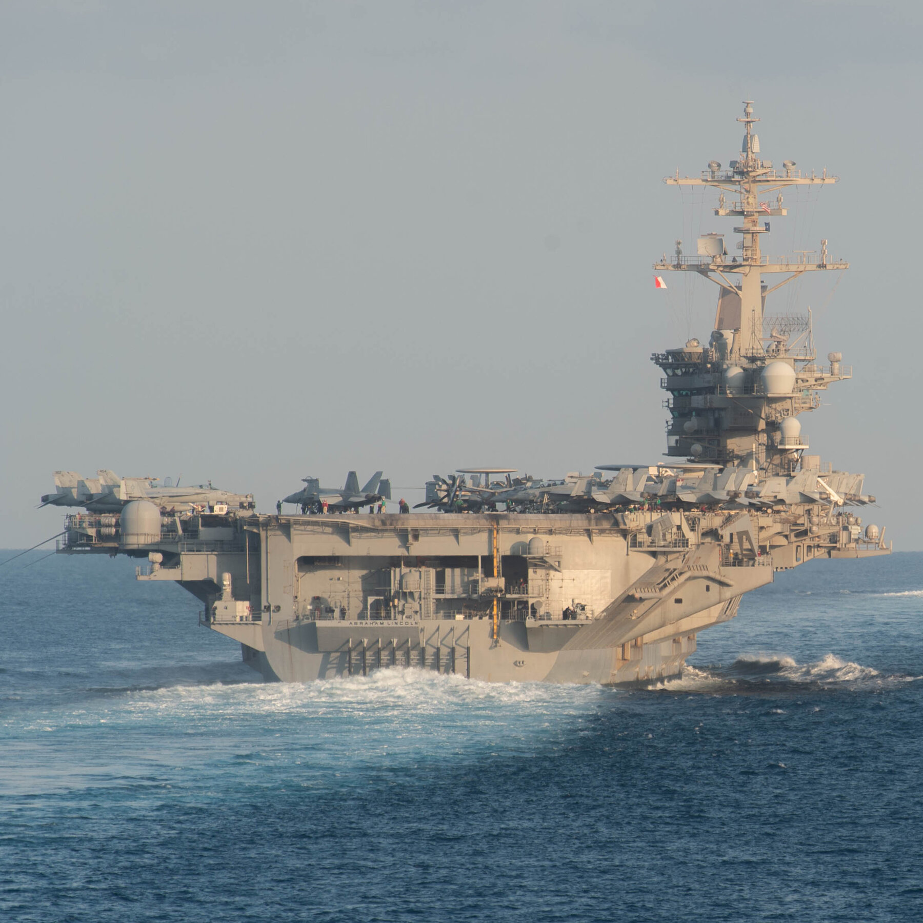 Top Admiral Praises Sailors and Acknowledges Hardships After U.S.S. Lincoln Visit