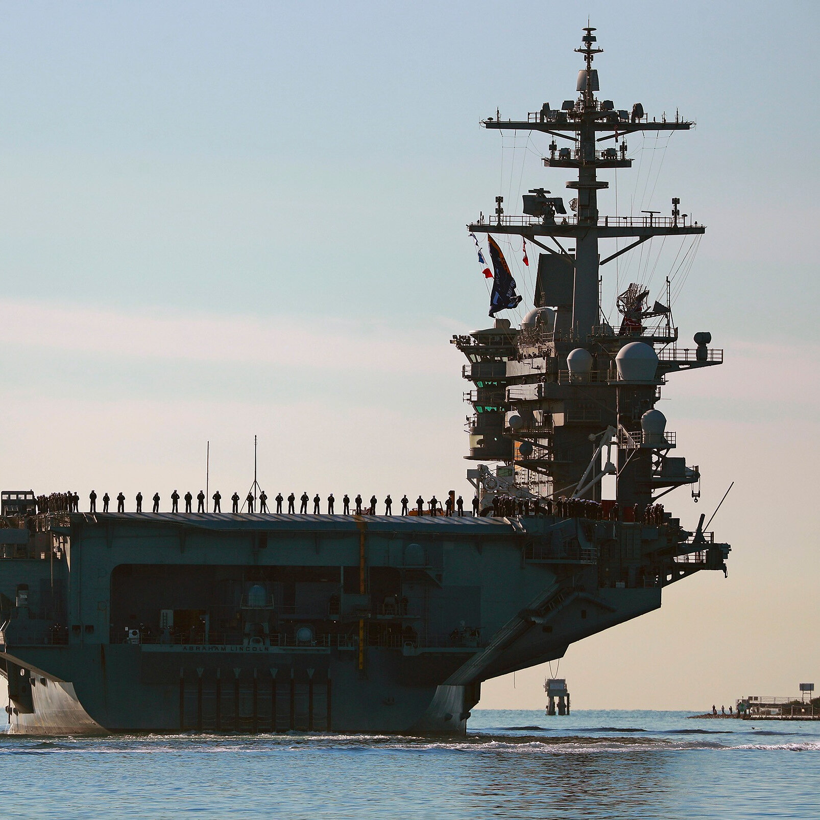 Weary U.S.S. Abraham Lincoln Leaves Middle East After Nine-Month Deployment