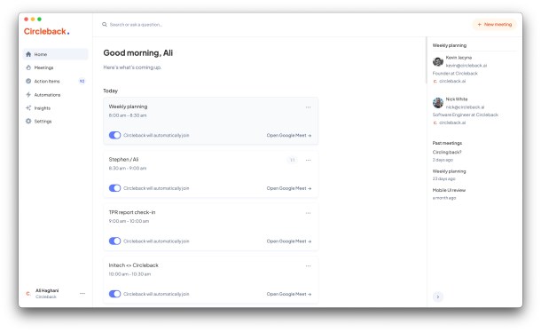 Meeting Notetaker Circleback Introduces Free Tier to Attract New Customers