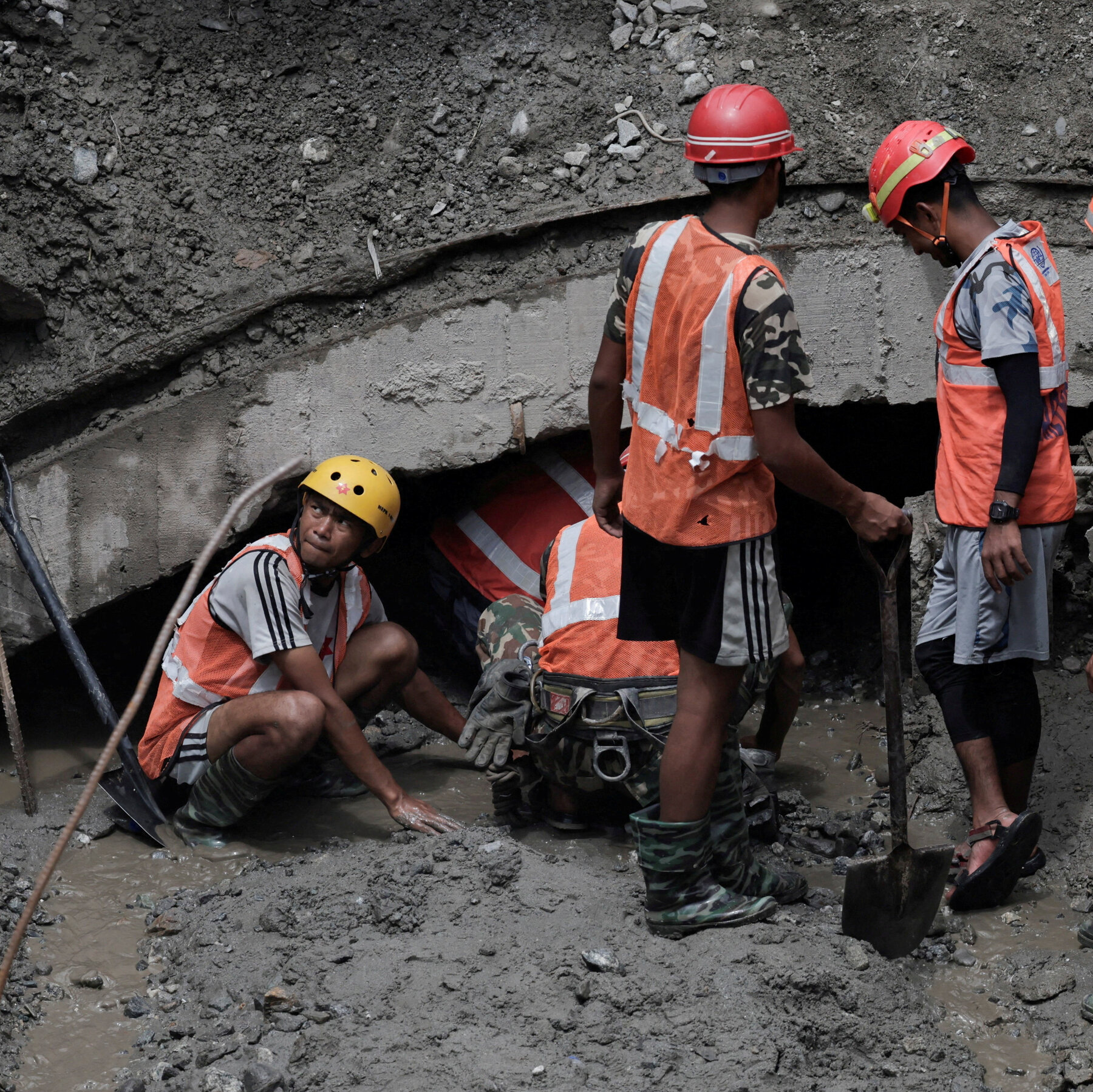 Workers Rescued From Tunnel in Nepal Nine Days After Massive Flood